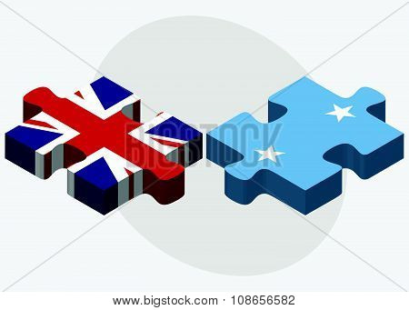 United Kingdom And Micronesia Flags