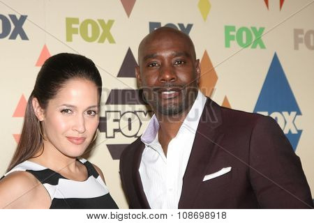 LOS ANGELES - AUG 6:  Jaina Lee Ortiz, Morris Chestnut at the FOX TCA Summer 2015 All-Star Party at the Soho House on August 6, 2015 in West Hollywood, CA