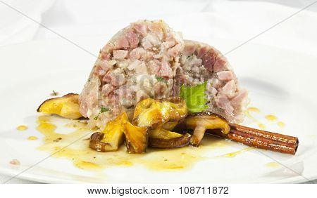 Headcheese With Mushrooms