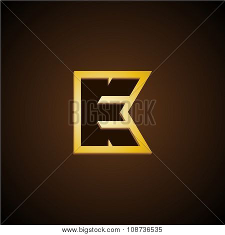 E And K Letters Monogram