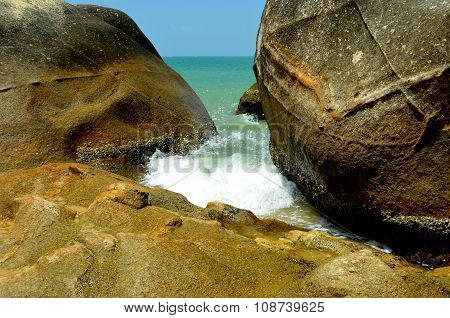 Beach Stones, Park World's End, China, Hainan, Sania