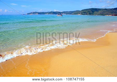 Beach On Hainan Island, China, Sanya, Yalong Bay, May 2011