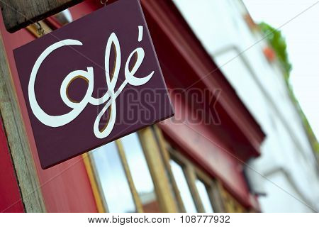 Facade Of A French Bistro