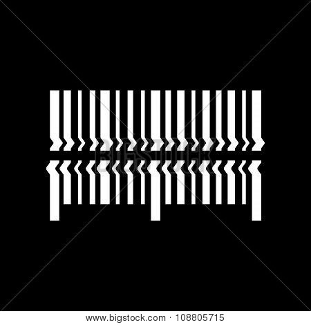 Scan the bar code icon. Barcode scanning symbol. Flat