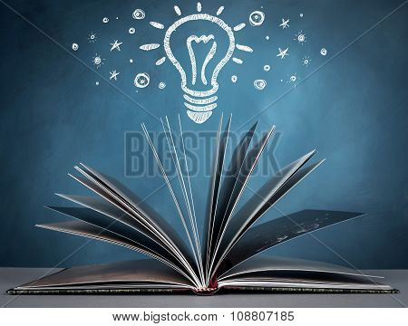 open a book for imagination of world wide and knowledge