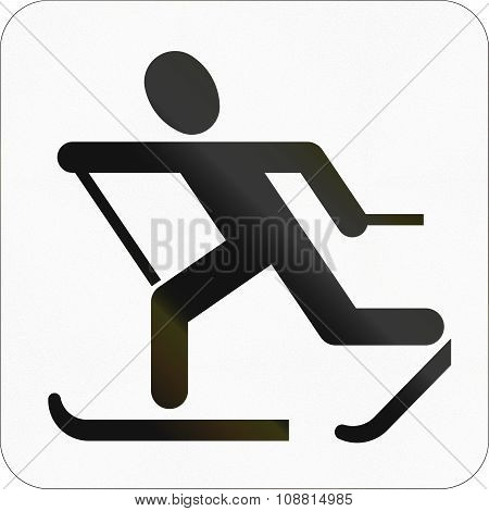Other Norwegian Information Road Sign - Ski Arena
