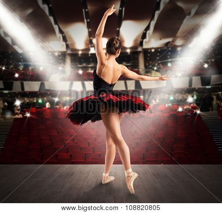 Classical dancer at the theater