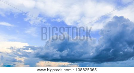 Dark Storm Clouds Before Rain.