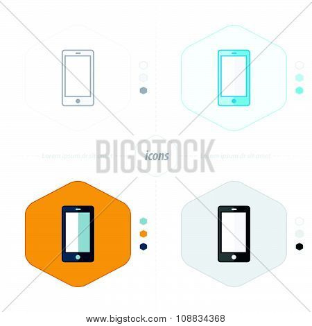Smartphone Icon,vector Illustration