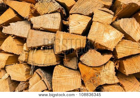 Ecological Wood, Wooden Pattern Texture - Stack Of Wood Abstract Photo