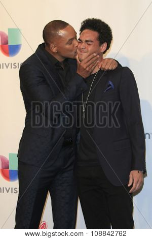 LAS VEGAS - NOV 19:  Will Smith, Trey Smith at the 16th Latin GRAMMY Awards at the MGM Grand Garden Arena on November 19, 2015 in Las Vegas, NV