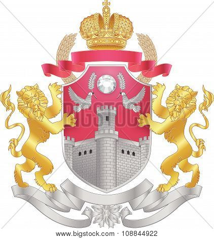 Vector heraldic royal coat of arms.