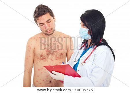 아픈 사람에 게 의사가 주는 처방