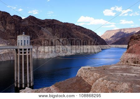 View of Hoover Dam, concrete arch-gravity dam in the Black Canyon of the Colorado River between Nevada and Arizona states, USA
** Note: Visible grain at 100%, best at smaller sizes