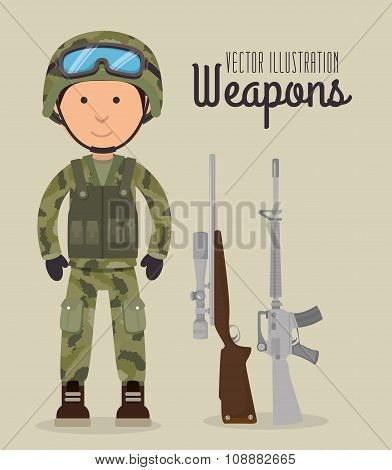 Guns and weapons