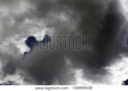 Dark storm clouds