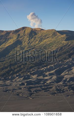 Sumeru mountain at sunrise active volcano Java ,Indonesia.