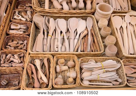 Collection Of Wooden Spoons