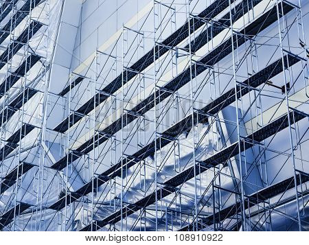 Scaffold Steel Construction Building Site