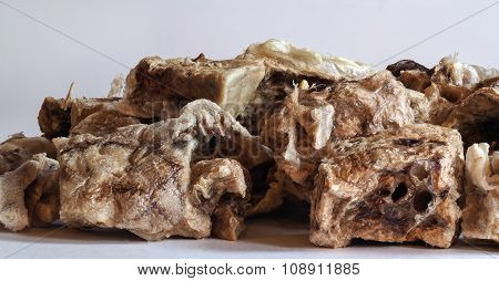 Unusual stuff, like old bone