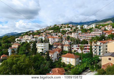 View Of Herceg Novi From Fortress Wall Of Forte Mare