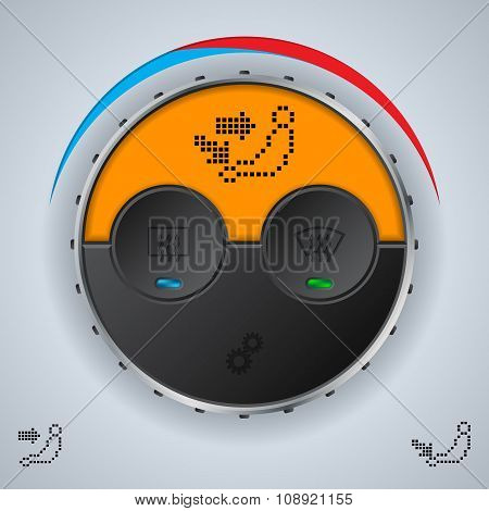 Air Condition Gauge With Lcd Display
