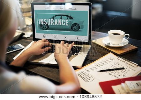 Car Insurance Accident Claim Risk Defense Drive Concept