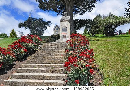 Monument Of Primo Capraro In San Carlos De Bariloche