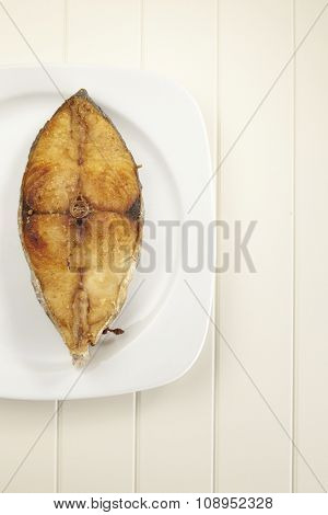 deep fried slice of the seer fish