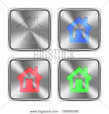Color Home Steel Buttons