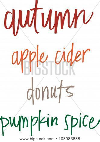 Favorite Seasonal Autumn Flavors