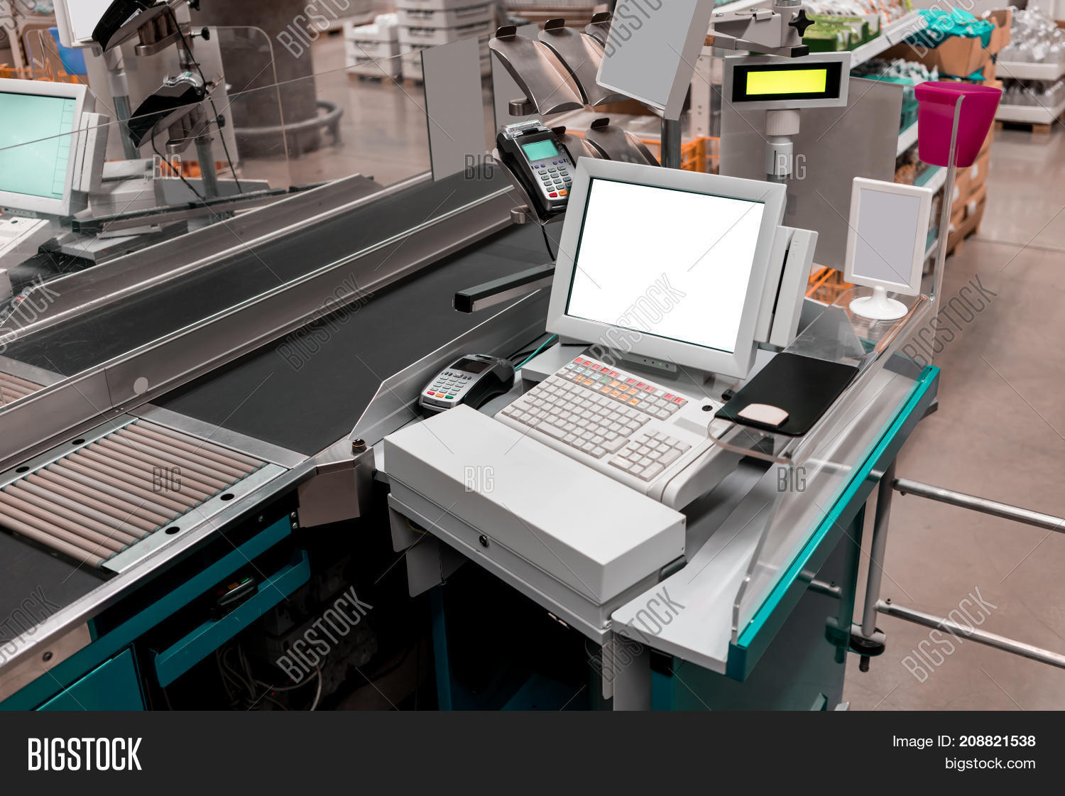 Empty Cash Desk Image & Photo (Free Trial) Bigstock