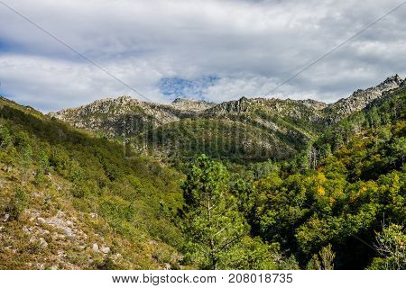 View in the National Park of Peneda-Geres in Northern Portugal