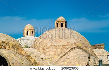 Toki Zargaron, ancient trading domes in Bukhara, Uzbekistan. Central Asia