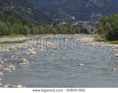 Dora Baltea River In Donnas