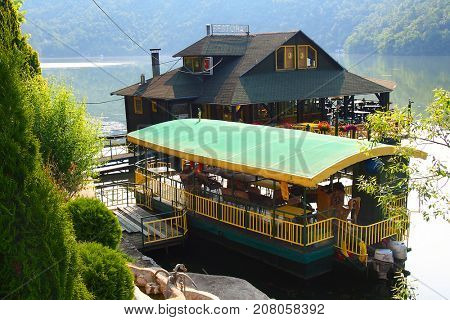 CACAK, SERBIA - June 02, 2017: River Zapadna Morava in Serbia near the town Cacak, Europe