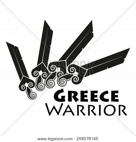 The sword that inflicts the death blow of the sports club logo