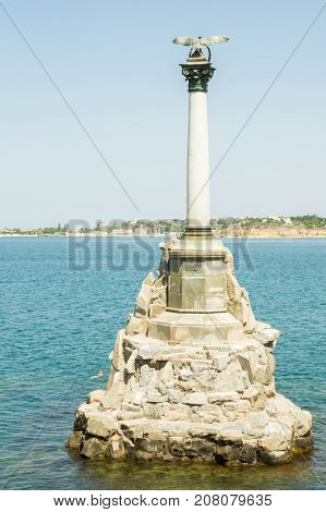 The Famous Monument To The Scuttled Ships In Sevastopol