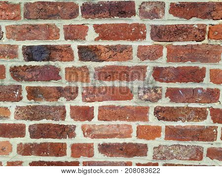 Close up of an old vintage bricks wall