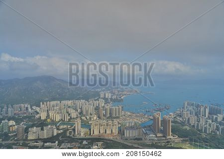 Tuen Mun Yuen Long Hong Kong from the Castle Peak