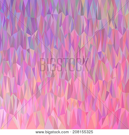 Geometric abstract triangle tile pattern background - polygon vector graphic from colored triangles in pink and colorful tones