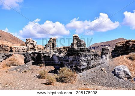 Landscape In Tropical Volcanic Canary Islands Spain