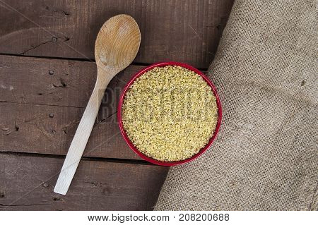 bulgur, boiled and pounded wheat. turkish bulgur pictures, turkish bulgur in plates, bulgur pilaf to make.