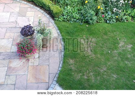 A lawn that has been damaged by chafer bug
