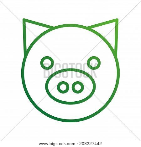 pig domestic farm animal mammal vector illustration