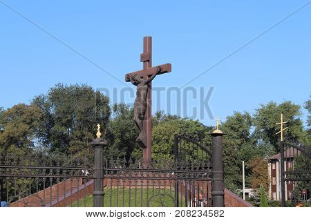 Beautiful Monument Cross On Calvary