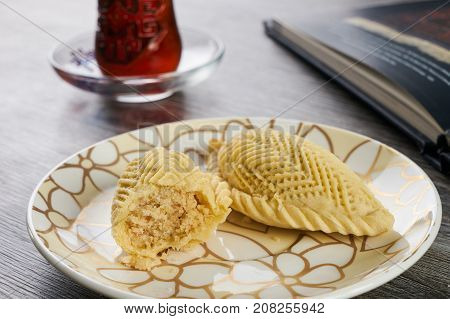 Traditional Azerbaijan Sweet Pastry Shekerbura