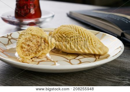 Traditional Azerbaijan Sweet Pastry Shekerbura