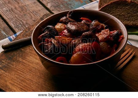 Roasted Vegetables Mushrooms, Potato, Bell Pepper, Tomato
