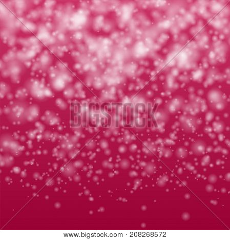 Love abstract festival radial background. Valentines glitter sparkle pink backdrop. Romantic bright magic shine lights. Holiday glamour party glowing. Vector blur confetti illustration.